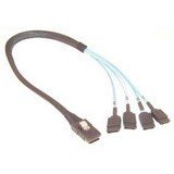 Micro Connectors F03-1620 Mini Sas Controller Cable Sff-8087 To Sata (4) X 1 Controller Based Fan-Out Cable (1/2 Meter)