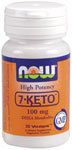 7-KETO 100 mg by Now Foods 60 Vegetarian Capsules