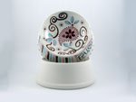 Ceramic bisque unpainted dog dish ck7052 8.75