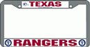 Texas Rangers License Plate Frame (Chrome Metal)