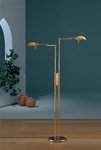 Holtkotter - 2505/2 BLACK/PN - HALOGEN FLOOR LAMP - BLACK/POLISHED NICKEL