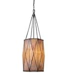 IMAGE OF Landmark Lighting 70153-3 Grand Facet 3 Light Ceiling Pendant in Tiffany Bronze