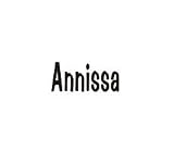 Clearly Charming Name Annissa RED HEART Laser Italian Charm Link