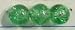 Green Crackle Glass Beads; 6mm; 30