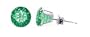 Nickel Free 3mm Round Emerald Cubic Zirconia .925 Sterling Silver Post Friction Back Stud Earrings