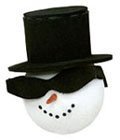 Cool Frosty the Snowman Antenna Ball Topper
