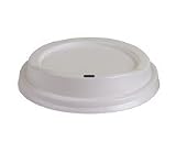 Eco-Products EP-HL16-W Plastic Hot Cup Lids- Fits 10-20 oz. World Art/Evolution World- White- 1000/Ctn