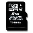 ���� TOSHIBA microSDHC(�}�C�N��SDHC)�J�[�h 8GB CLASS4 ����