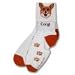 For Bare Feet Welsh Corgi Roll Down Socks