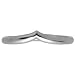 Contours Band Ring In 18 Carat White Gold