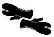 Wetsuit Mitts 3 Finger Neoprene 7mm