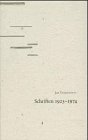 Schriften 1925-1974, 2 Bde., Bd.1, Schriften 1925-1946