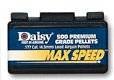 Airgun Ammo: Daisy Maxspeed Flathead Pellets .177 cal, 500 CT