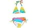 Roxy Kids Loop Da Loop Kalana Sparkle (Big Kids) | Girl's Swimwear Sets Rainbow Swirl