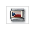 Czech Republic Flag Mix Classic Enamel, Italian Charm by Nomination Charms