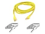 Belkin - Patch cable - RJ-45 (M) - RJ-45 (M) - 2.13 m - ( CAT 5e ) - yellow