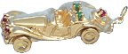 Antique Convertible Car, 14K Gold Charm