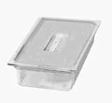 Clear Top Notch Food Pan Full Size - 4'' deep Clear