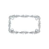 Bell Automotive 22-1-46149-8 Barbed Wire Motorcycle License Plate Frame by Bell