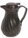 Service Ideas Mocha Colored Swirl Style Server - 20 oz.
