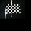 Black and White Safety Flag with 5/16