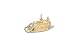 Jewelry : Paddle Boat, 14K Gold Charm