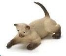 Miniature Brown Siamese Resin Cat