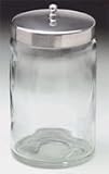 `Sundry Jars - Unlabeled Glass Set/6 * Set of 6 flint glass jars * Stainless steel lids * Each jar i