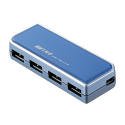 BUFFALO BHB4-U201/BL USB2.0Hub バスパワー専用 4P