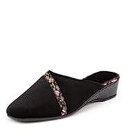 Classic Collection Floral Braid Wedge Mule Slippers