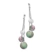 .925 Silver & Black Mother of Pearl Earrings