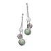 .925 Silver & Black Mother of Pearl Earrings.