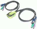 IOGEAR MiniView Micro KVM Switch GCS62 - KVM switch - 2 ports - 1 local user