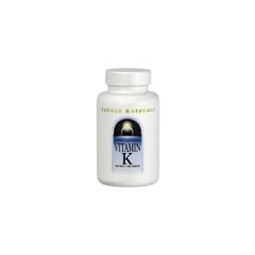 Source Naturals Vitamin K, 100 Tabs 500 MCG