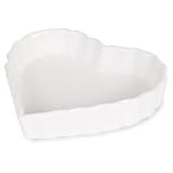 HIC Porcelain 5-by-1-Inch Heart Crème Brulee Dish, Set of Six by HIC Porcelain