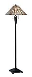 Lite Source LS-81238 Sachet Floor Lamp, Dark Bronze with Tiffany Shade