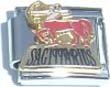 Clearly Charming Sagittarius Zodiac Italian Charm