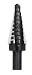 Step Drill Bit - Fractional/Self-Starting 10 Holes 1/4 - 1 3/8 In