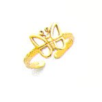Toe Ring - 14kt Gold Butterfly