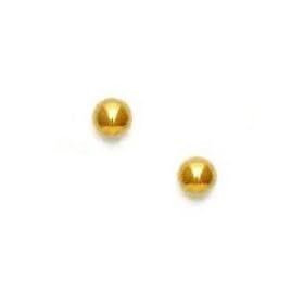 14k Yellow 5 mm Ball Screw-Back Earrings