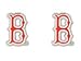 Wincraft MLB Boston Red Sox 46548011 Earrings Jewelry Card