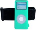 CTA iPod nano silicone skin case with arm band *GREEN* IP-HNAG