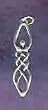 Celtic Lunar Goddess Charm Sterling Silver Wiccan Jewelry
