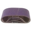 Tools: 3M 81432 4 Inch x 24 Inch Purple Regalite Resin Bond 100 Grit Cloth Sanding Belt   5 Pack