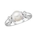 14kt. White Gold Freshwater Pearl Ring