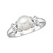 14kt. White Gold Freshwater Pearl Ring