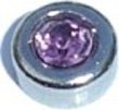 Clearly Charming June Round Birthstone Heart Locket Charm