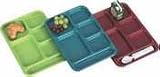 TRAY 5-COMP 10x14 CRNBRY, CS 2/DZ, 11-0829 CAMBRO MANUFACTURING CO BOWLS AND TRAYS