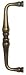 Nice Knobs Natural Brass Cabinet Pull 5-/2 W x 5/8 D x 1-9/16 H