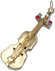Violin , 14K Gold Charm